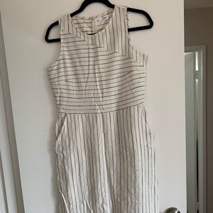 Mango - Striped Midi Dress
